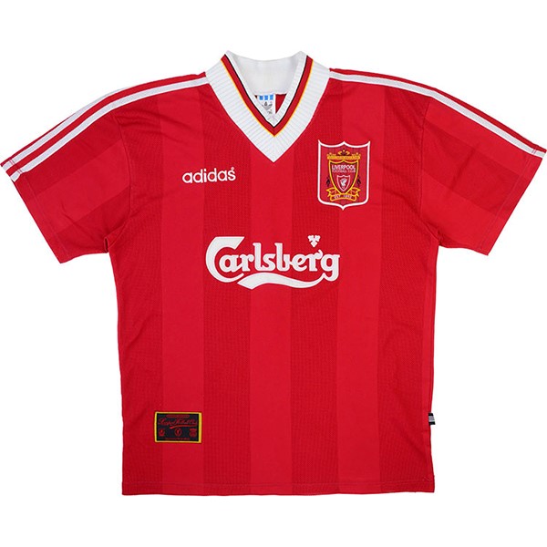 Heimtrikot Thailand Liverpool Retro 1995 1996 Rote Günstige Fußballtrikots